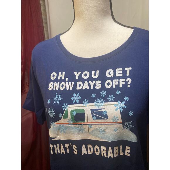 Postal Snow Days Off, Womens size Large - Picture 6 of 9